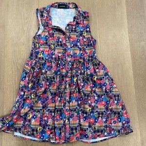 MinkPink Floral button up dress